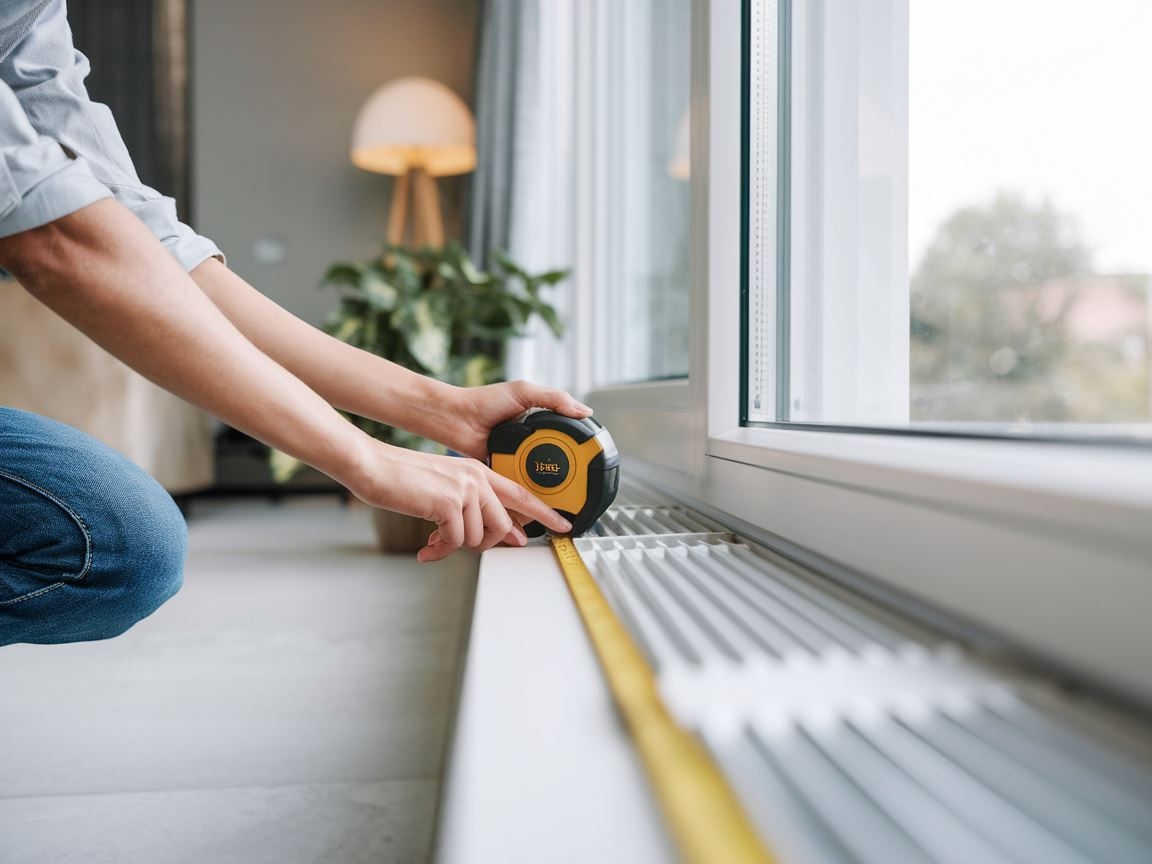 Dokładne mierzenie wysokości okna do rolet